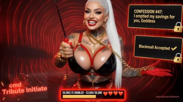 Mistress Misha Goldy – Suprema Calaverra Blackmails Your Filthy Secrets Live