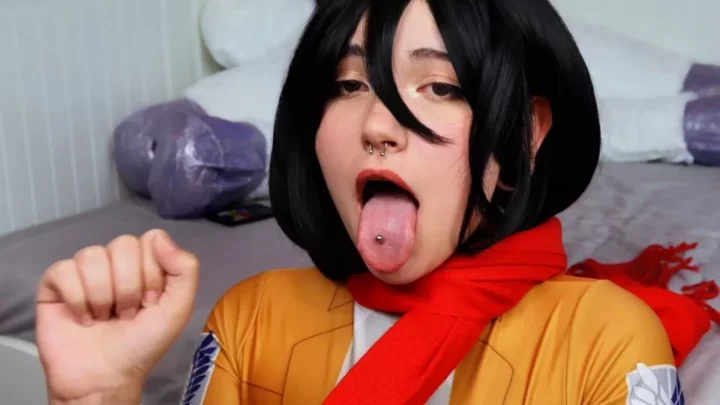 Charlotte Darling – Ahegao Mikasa Breathplay Joi Game