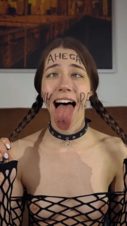 Screenshot 2 from Juicygao – Ahegao Slut Begging For Bbc Cum